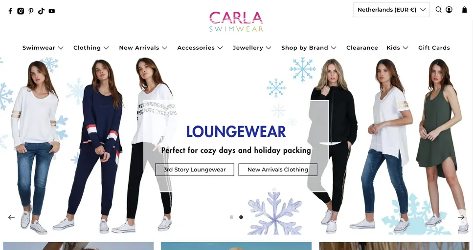 Branded swimsuit store